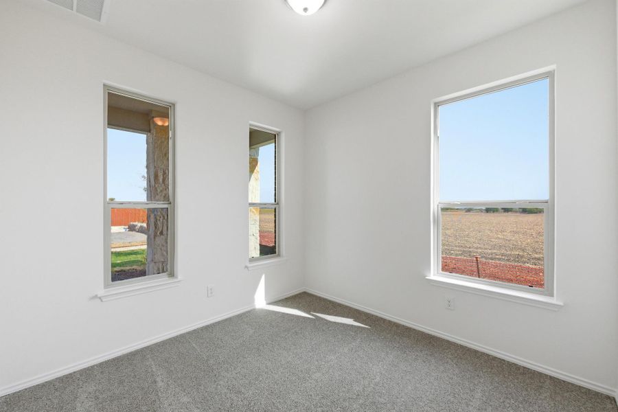 Spacious, unfurnished interior of a new home in Salerno - Heritage Collection, Round Rock (Image 27). Spacious, unfurnished interior of a new home in Salerno - Heritage Collection, Round Rock (Image 27).