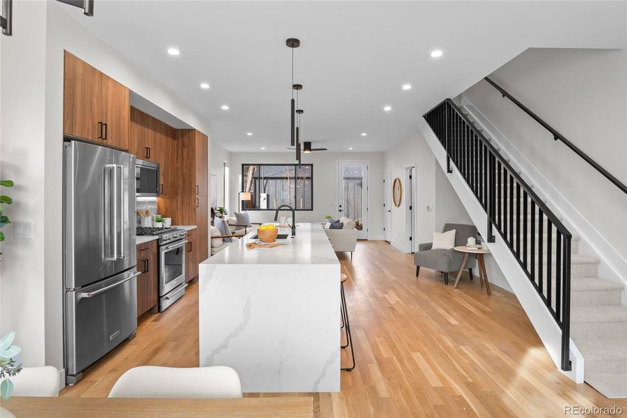 Furnished interior view inside a new home in , Englewood (Image 11). Furnished interior view inside a new home in , Englewood (Image 11).