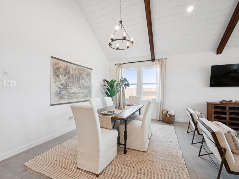 Sun-lit dining area (*Photo not of actual home and used for illustration purposes only.)