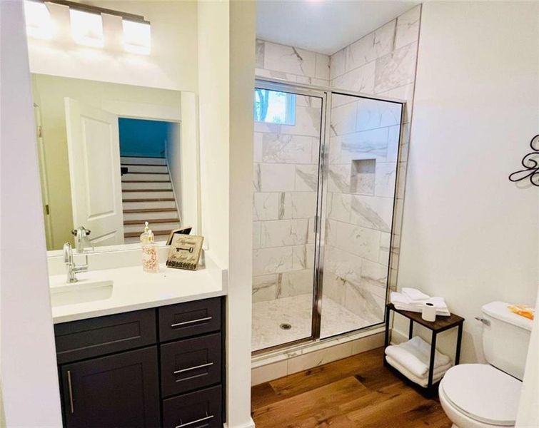 Furnished interior view inside a new home in , Atlanta (Image 9). Furnished interior view inside a new home in , Atlanta (Image 9).
