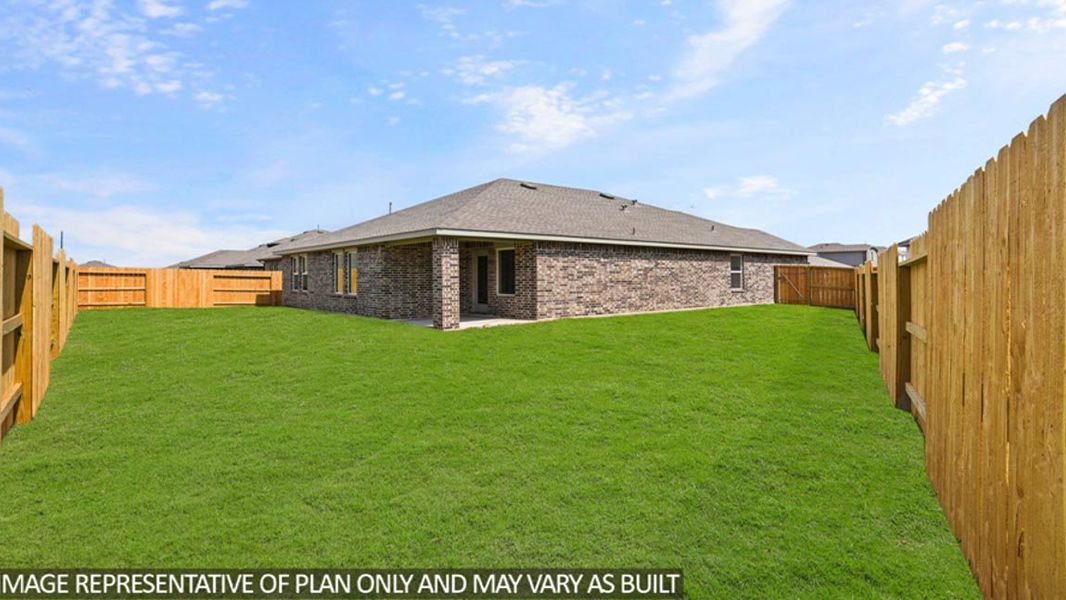 Representative exterior details of a home built from the Glendale by D.R. Horton in Sunterra, Katy (Image 3).