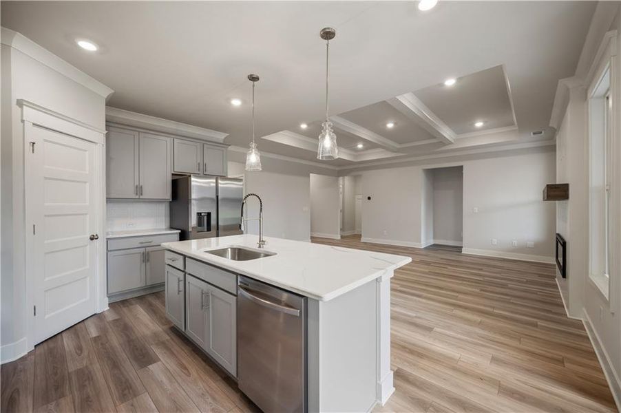 Furnished interior view inside a new home in Rosewood Lake Preserve, Hoschton (Image 12).