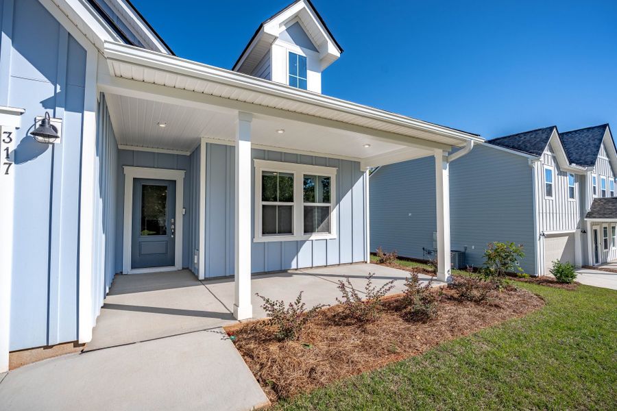 Exterior details and patio area of a home in Carriage Estates, Lexington (Image 19).