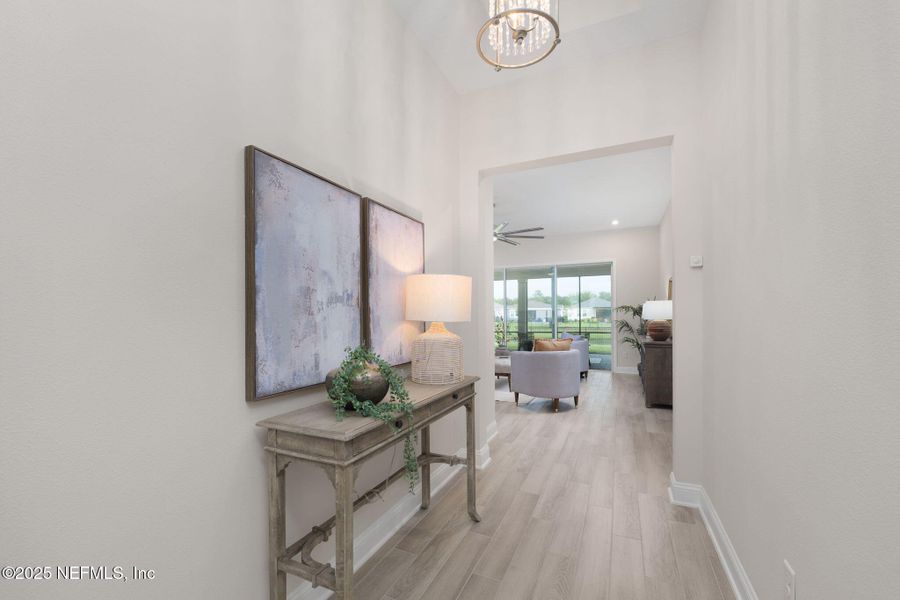 Furnished interior view inside a new home in , St. Johns (Image 10).