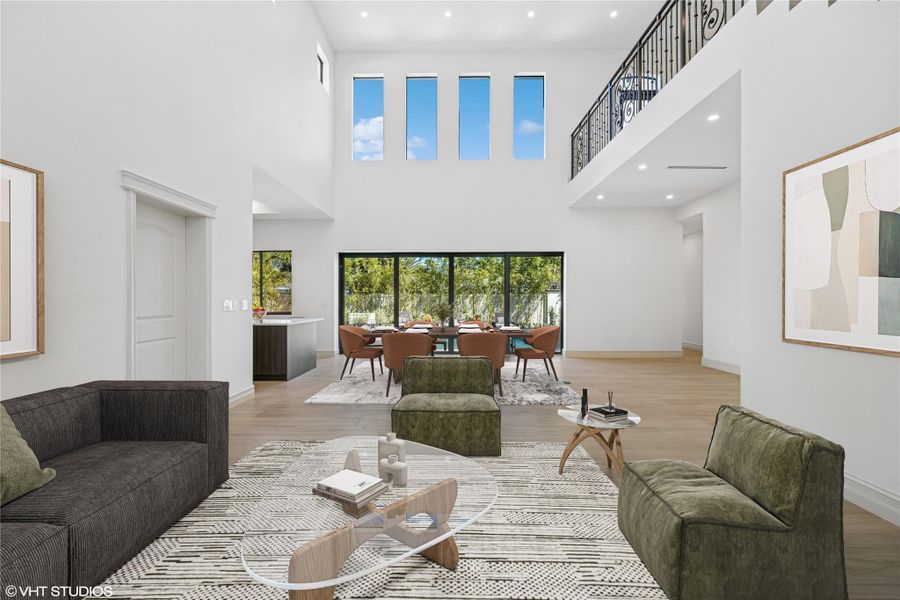 Furnished interior view inside a new home in , Fort Lauderdale (Image 8). Furnished interior view inside a new home in , Fort Lauderdale (Image 8).