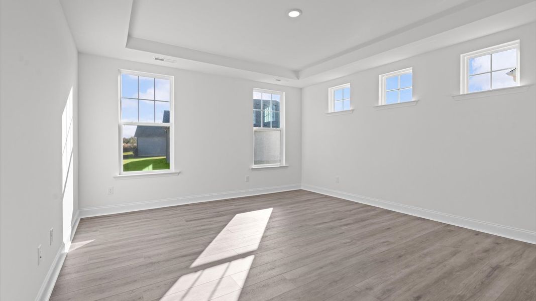 Representative furnished interior of a home built from the Ansley by DRB Homes in Sidney Creek Single Family, Zebulon (Image 18).