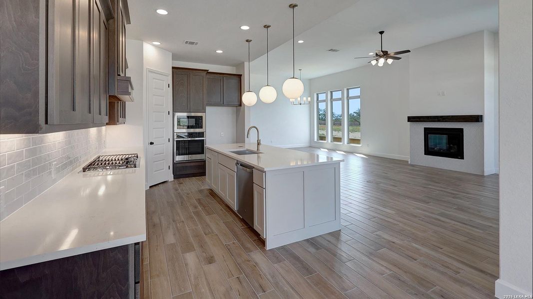 Furnished interior view inside a new home in Ladera, San Antonio (Image 10).