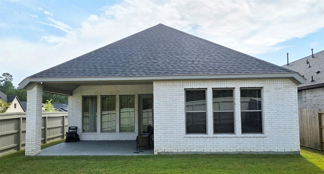Exterior details and patio area of a home in Audubon, Magnolia (Image 3).
