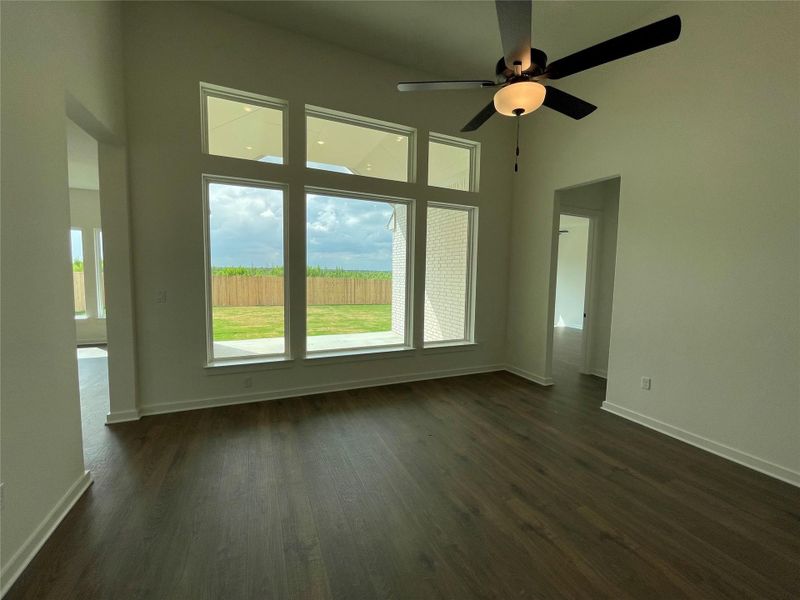 Family Room with elevated ceiling Family Room with elevated ceiling