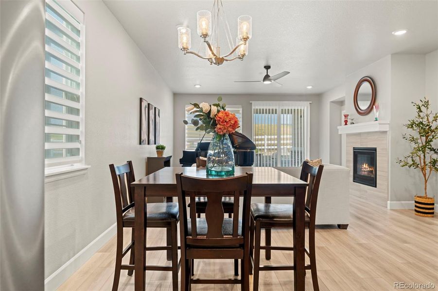 Furnished interior view inside a new home in Murphy Creek, Aurora (Image 10).