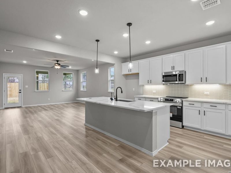 Furnished interior view inside a new home in Hickory Ridge, Elmendorf (Image 6).