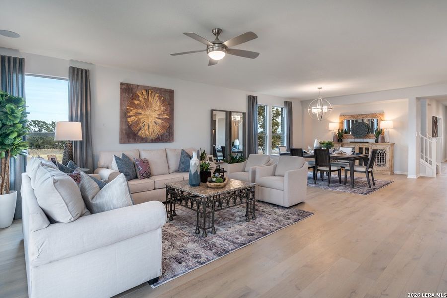 Furnished interior view inside a new home in Shoreline Park - Classic Collection, Boerne (Image 5).