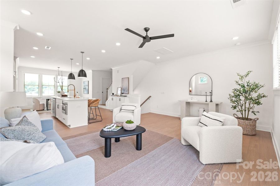Furnished interior view inside a new home in , Charlotte (Image 27).