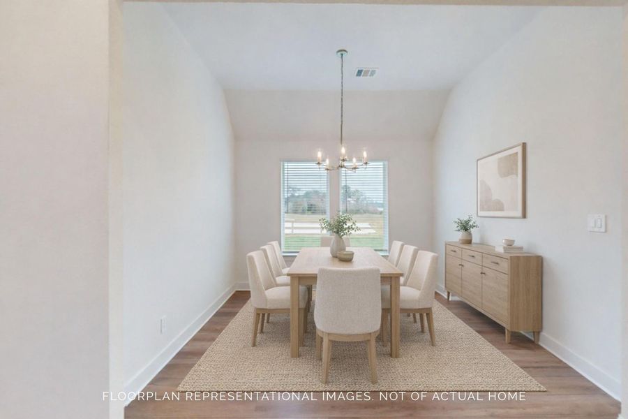 Furnished interior view inside a new home in Lone Star Landing, Montgomery (Image 12).