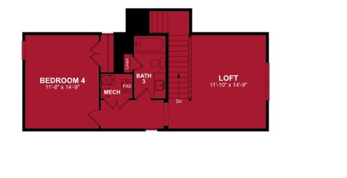 2D floor plan layout of this home in Northbrook, Murrells Inlet, SC (Image 4).