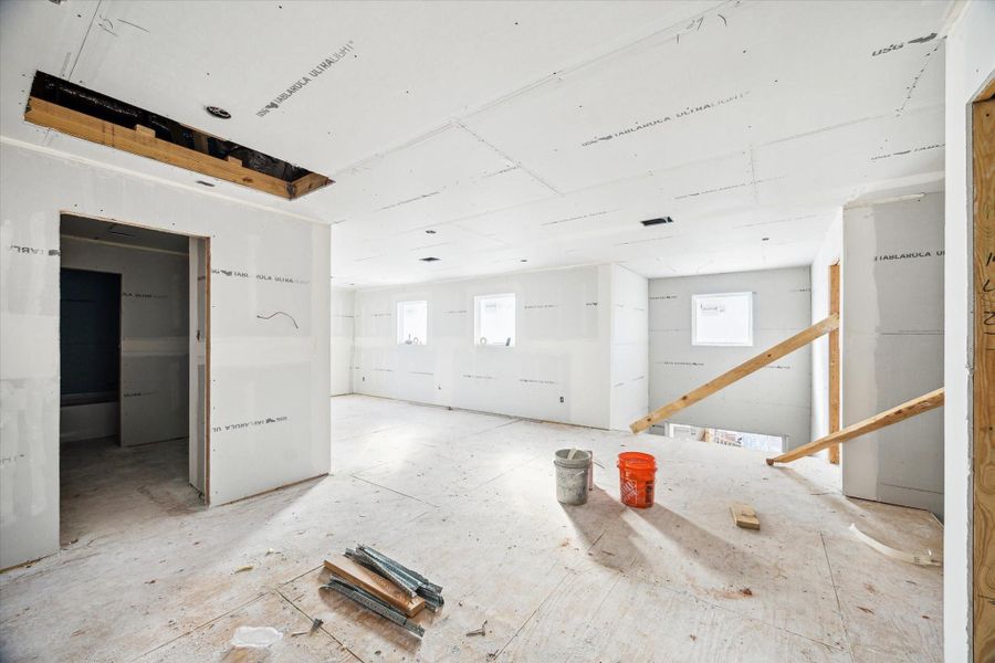 The main Landing and Game Room Upstairs has a Balcony that overlooks the 2 Story Foyer