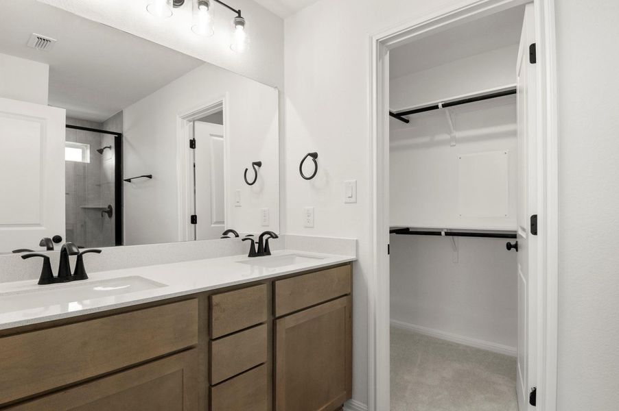 Furnished interior view inside a new home in Trace, San Marcos (Image 8).