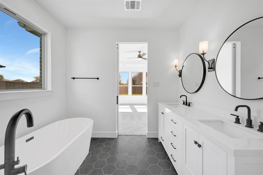 Furnished interior view inside a new home in Kreymer at the Park, Wylie (Image 11). Furnished interior view inside a new home in Kreymer at the Park, Wylie (Image 11).