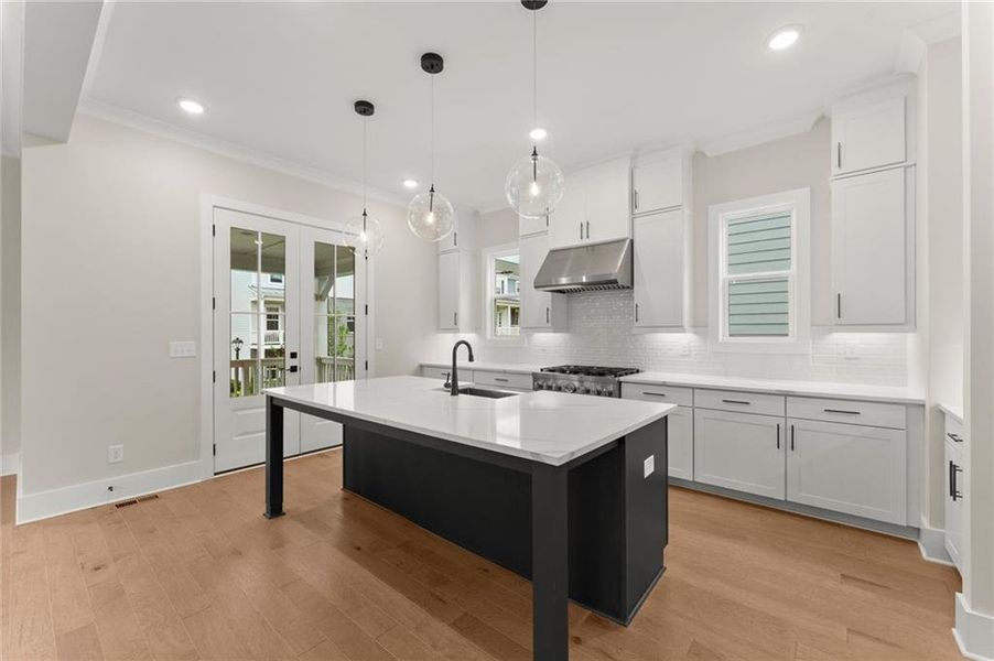 Furnished interior view inside a new home in West Town, Atlanta (Image 9). Furnished interior view inside a new home in West Town, Atlanta (Image 9).