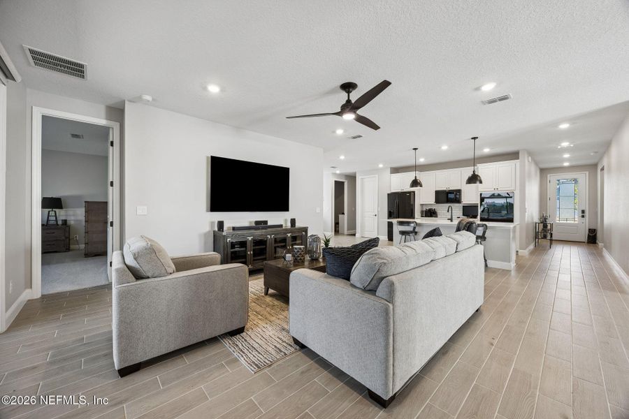 Furnished interior view inside a new home in Edenbrooke at Hyland Trail | 55+, Green Cove Springs (Image 7). Furnished interior view inside a new home in Edenbrooke at Hyland Trail | 55+, Green Cove Springs (Image 7).