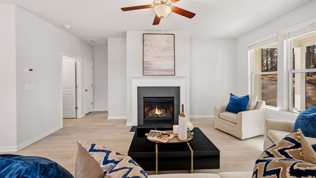 Representative furnished interior of a home built from the Lassiter by DRB Homes in Bellerose, Gibsonville (Image 8).