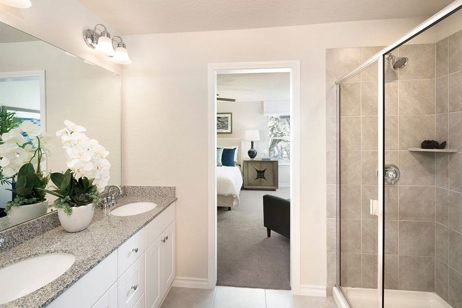 Furnished interior view inside a new home in Turners Crossing, Buda (Image 6).