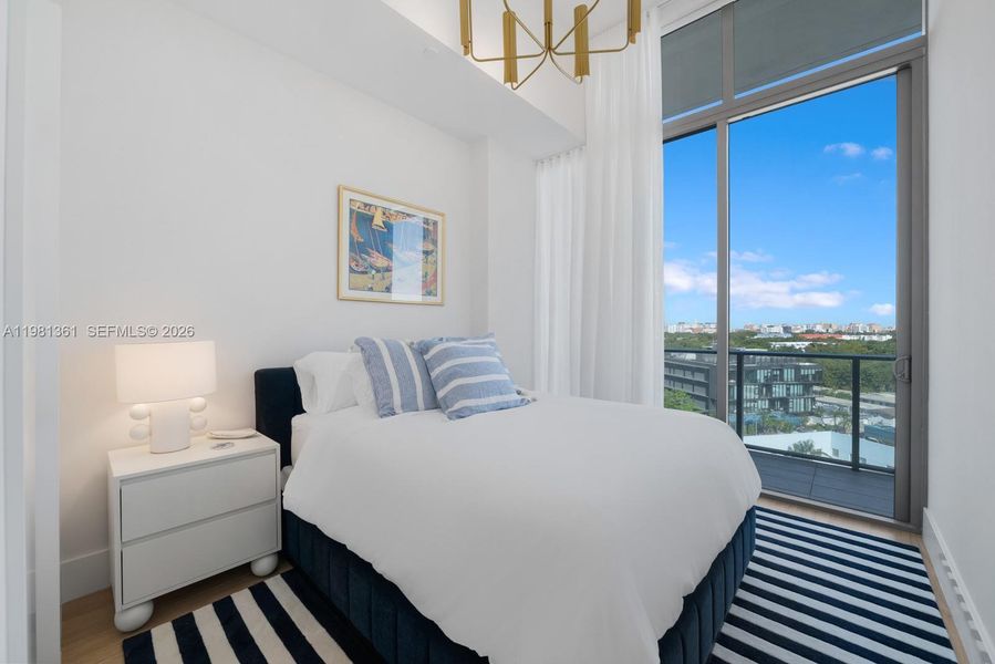 Furnished interior view inside a new home in , Miami (Image 20).