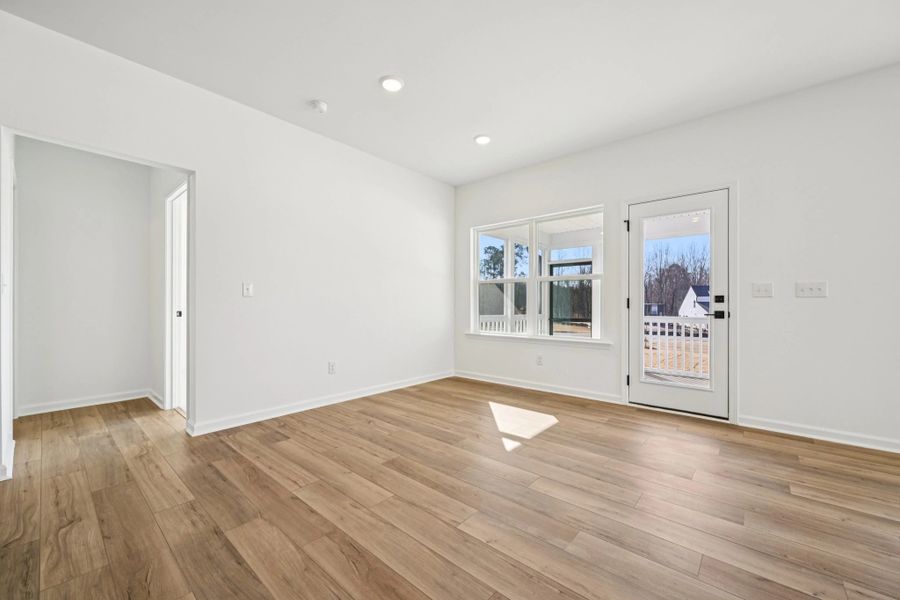 Breakfast Area featuring the AW Collection® Rosemary - Sunlit comfort with warm natural tones.