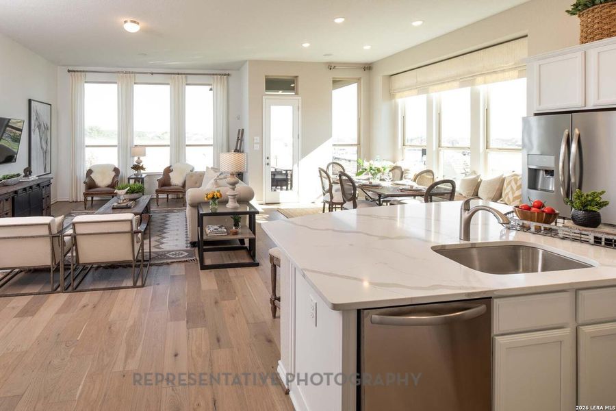Furnished interior view inside a new home in Davis Ranch, San Antonio (Image 24).