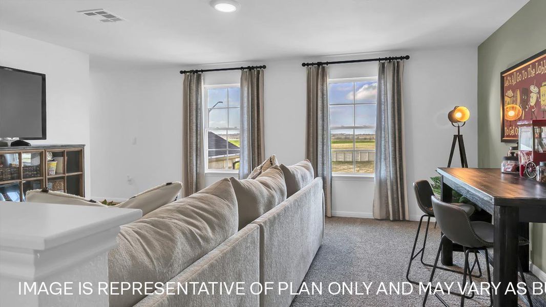 Furnished interior view inside a new home in Bar W Ranch, Leander (Image 14).
