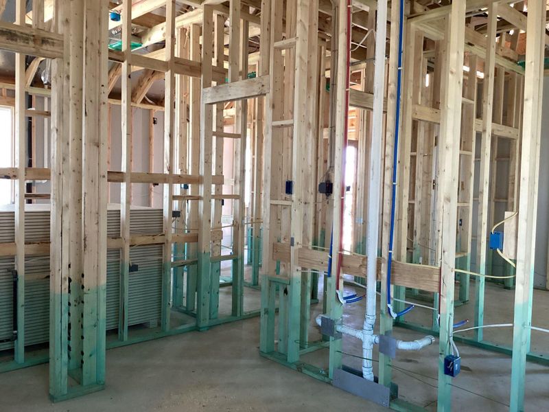 In-progress construction of a new home in The Homestead at Lariat, Liberty Hill, TX (Image 24). In-progress construction of a new home in The Homestead at Lariat, Liberty Hill, TX (Image 24).