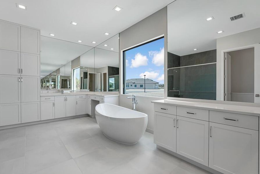 Furnished interior view inside a new home in Apex at Avenir, Palm Beach Gardens (Image 56). Furnished interior view inside a new home in Apex at Avenir, Palm Beach Gardens (Image 56).