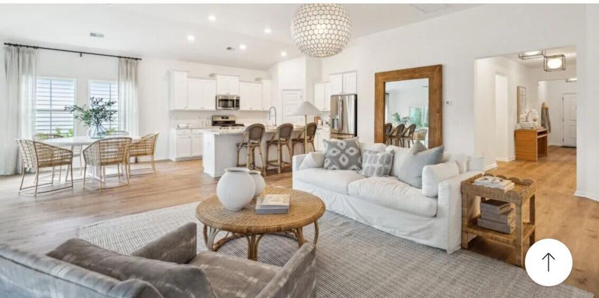 Furnished interior view inside a new home in Sweetgrass at Summers Corner, Summerville (Image 2).