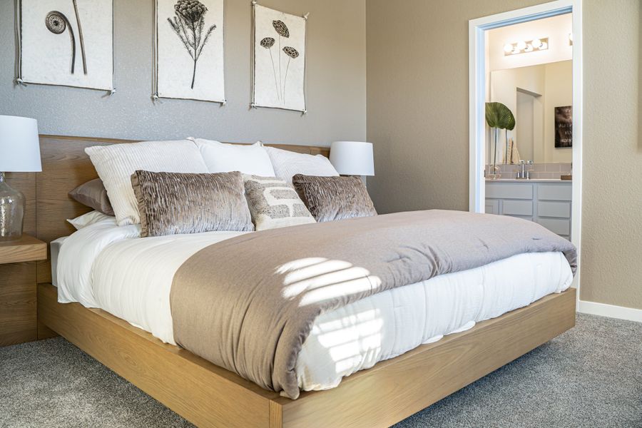 Representative furnished interior of a home built from the Holly by Baessler Homes in Hudson Hills, Hudson (Image 17).