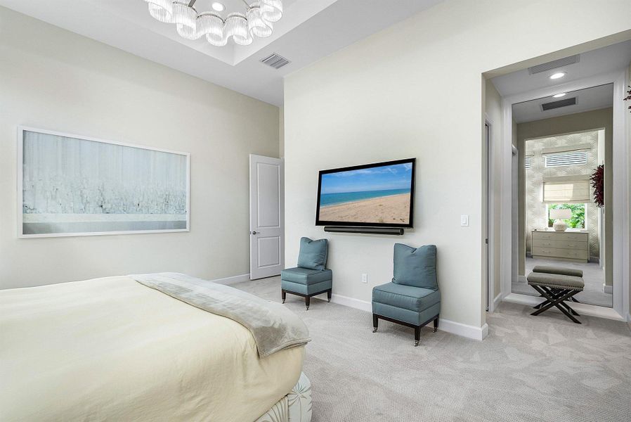 Furnished interior view inside a new home in , Boynton Beach (Image 3).