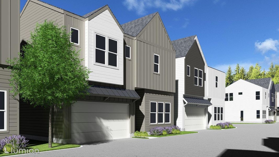 Front exterior of a new home in , Houston, TX, highlighting curb appeal (Image 12). Front exterior of a new home in , Houston, TX, highlighting curb appeal (Image 12).