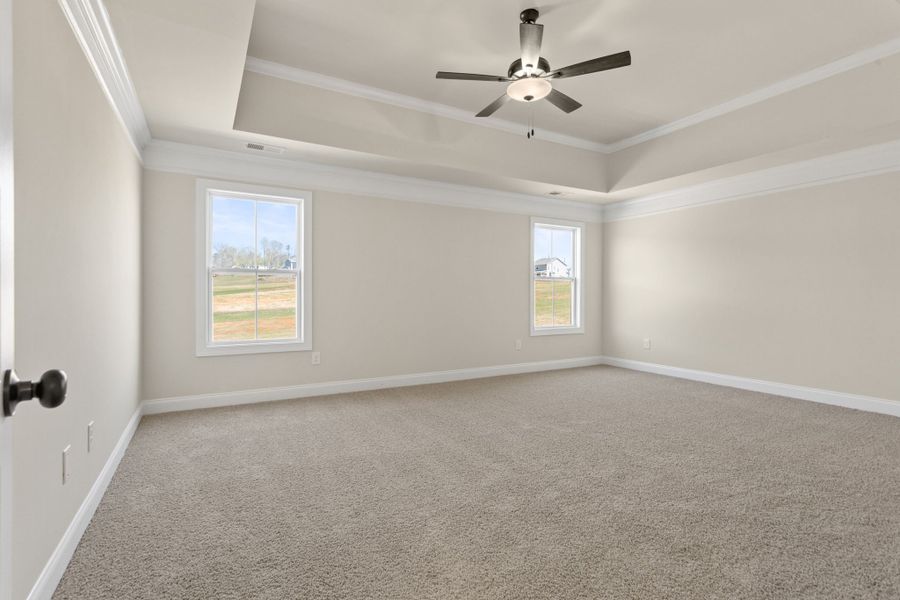 Spacious, unfurnished interior of a new home in Cherokee Knoll, Williamston (Image 30).