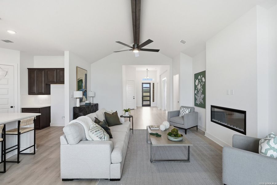 Furnished interior view inside a new home in Alsatian Oaks, Castroville (Image 32). Furnished interior view inside a new home in Alsatian Oaks, Castroville (Image 32).