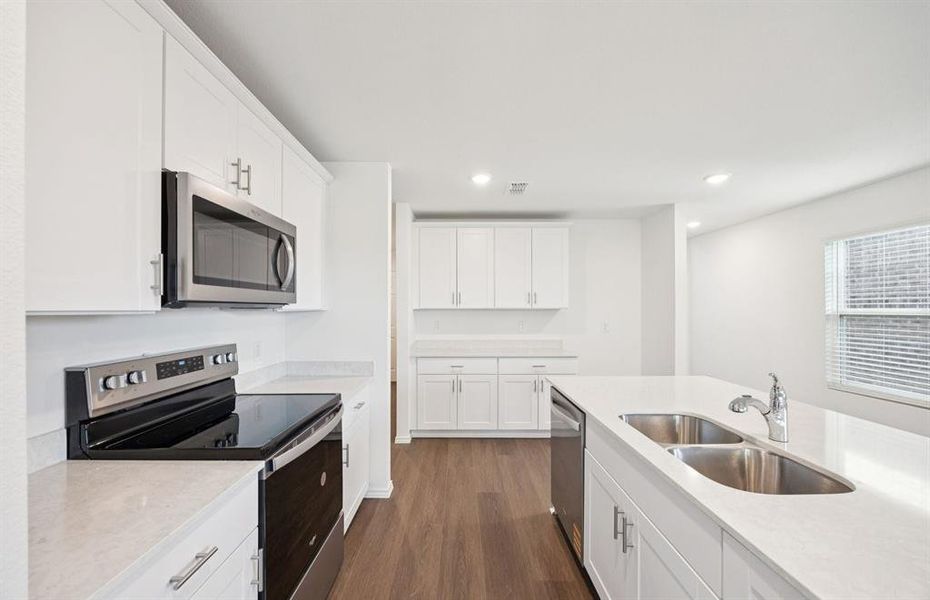 Kitchen with ample cabinet space Kitchen with ample cabinet space