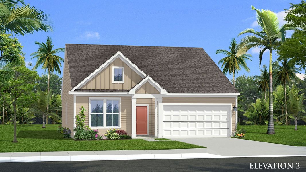 Representative exterior photo of a completed home built from the Avondale by DRB Homes in Ridgewood, Shelbyville, TN (Image 21).