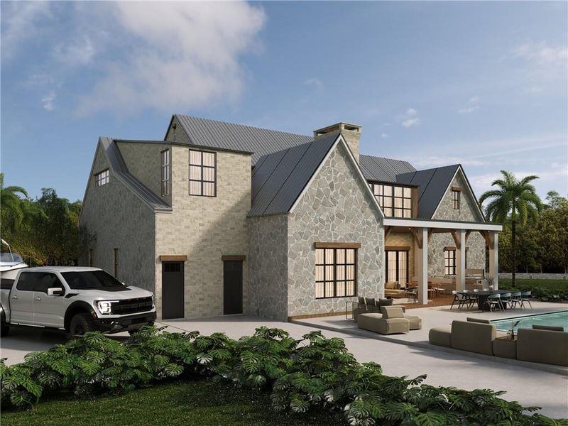Front exterior of a new home in , Buford, GA, highlighting curb appeal (Image 19). Front exterior of a new home in , Buford, GA, highlighting curb appeal (Image 19).