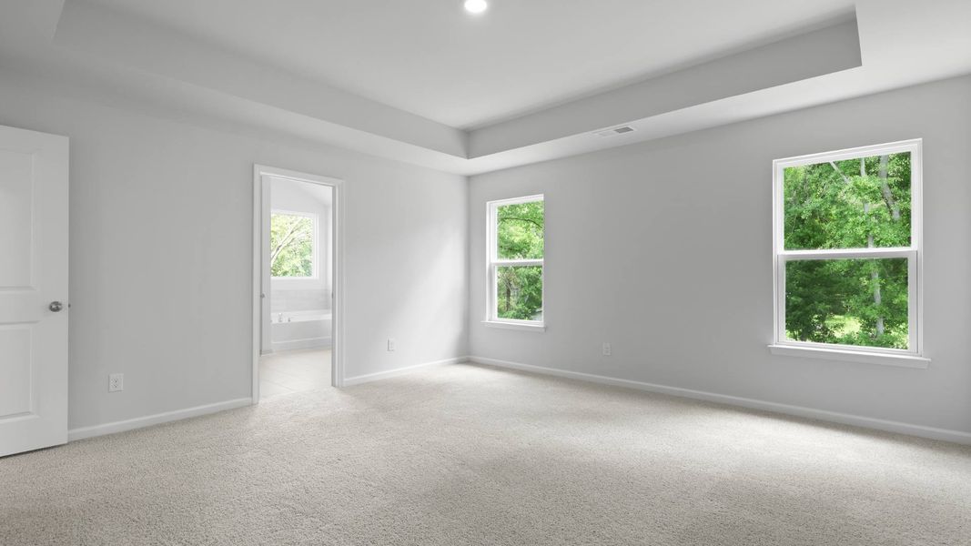 Representative unfurnished interior of a home built from the FORRESTER by D.R. Horton in Founders Corner, Summerville (Image 24).