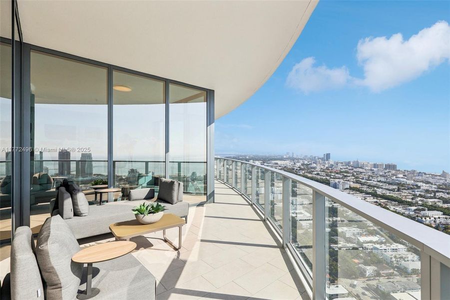 Furnished interior view inside a new home in , Miami Beach (Image 13).