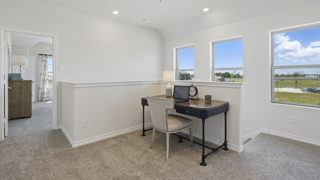 Representative furnished interior of a home built from the Caspian by D.R. Horton in Liberty Crossing, Royse City (Image 30). Representative furnished interior of a home built from the Caspian by D.R. Horton in Liberty Crossing, Royse City (Image 30).