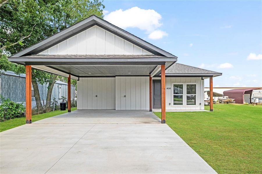 Two car carport Two car carport