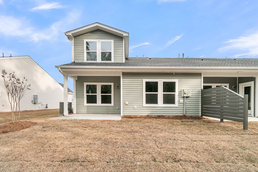 Exterior details and patio area of a home in Hammock Walk at Nexton, Summerville (Image 19).