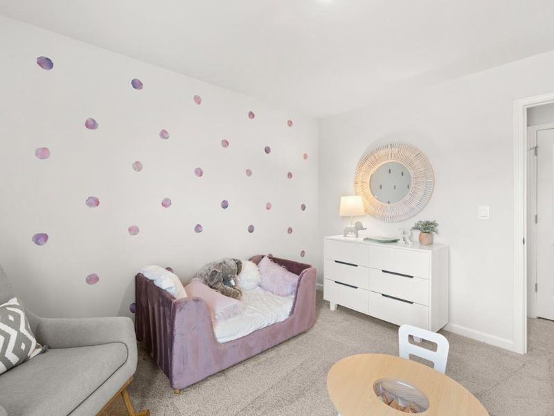 Furnished interior view inside a new home in Oaks at Cedar Grove, Fairburn (Image 11).