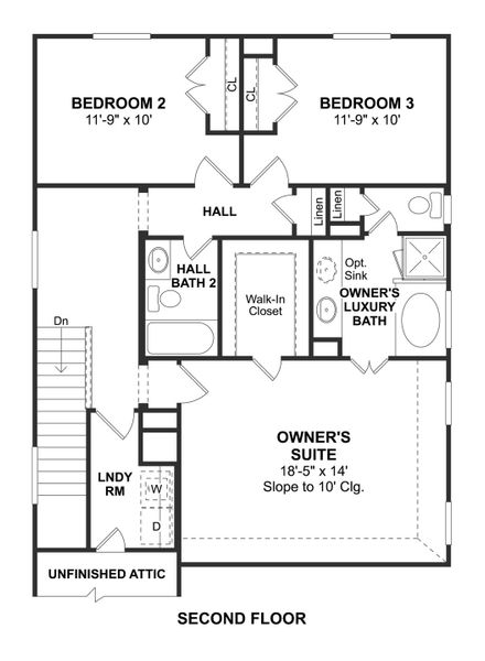2D floor plan layout for the Lockport II by K. Hovnanian® Homes in The Landing, New Caney, TX (Image 4). 2D floor plan layout for the Lockport II by K. Hovnanian® Homes in The Landing, New Caney, TX (Image 4).