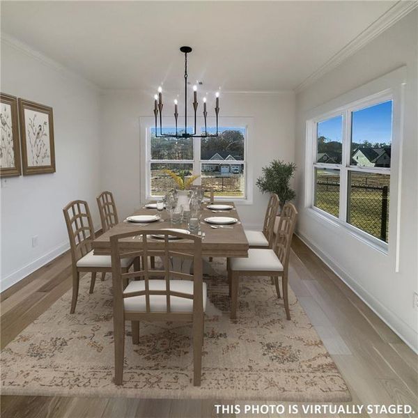 Furnished interior view inside a new home in , Greensboro (Image 6). Furnished interior view inside a new home in , Greensboro (Image 6).