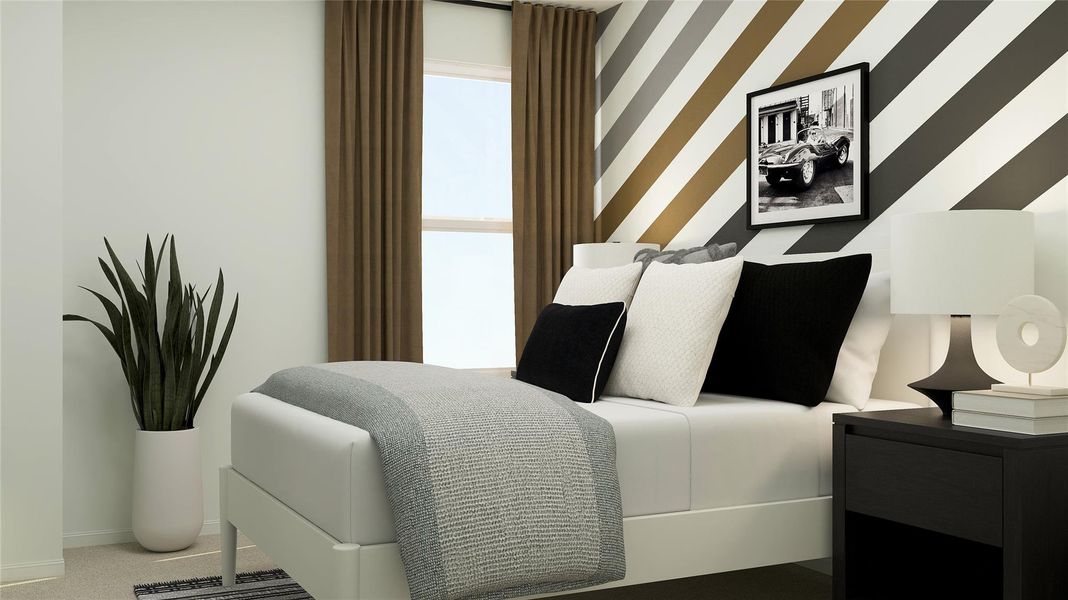 Furnished interior view inside a new home in Sila, Huffman (Image 11).